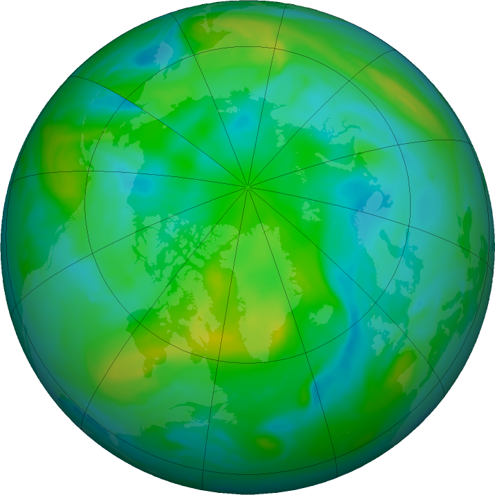 Arctic ozone map for 06 September 2024